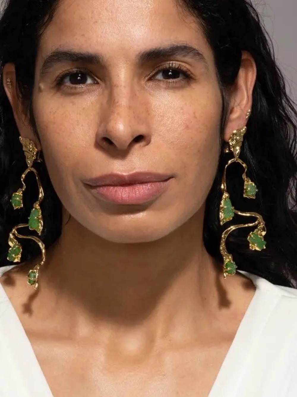 ALEXIS BITTAR Large Mobile Balance Earrings - Green Druzy